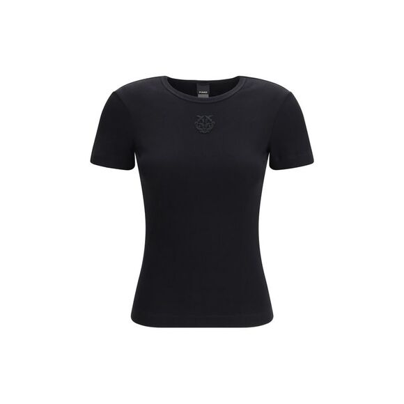 Pinko Women Brugherio T-Shirt With Embroidered Love Birds Logo